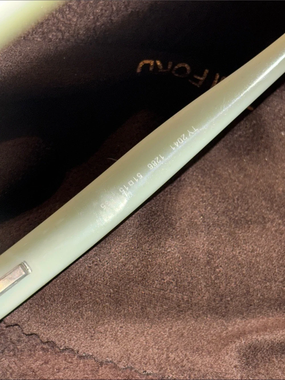 Tory Burch Mint Green Sunglass Temples